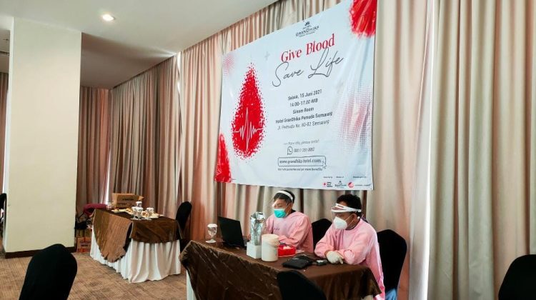 Hotel GranDhika Pemuda Semarang Semarakkan Hari Donor Darah Sedunia