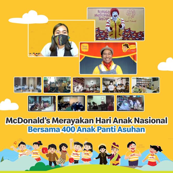 
					McDonalds Indonesia Rayakan Hari Anak Nasional Bersama Anak-anak Panti Asuhan