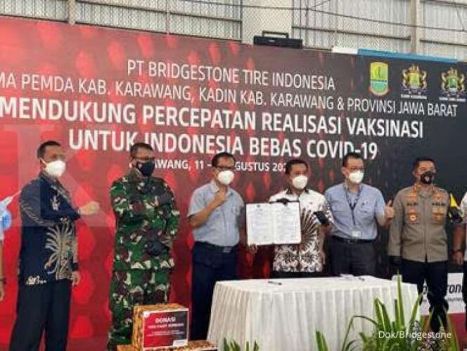 
					Bridgestone Indonesia Gandeng KADIN dan PEMDA Kabupaten Karawang,Gelar Vaksinasi Masal