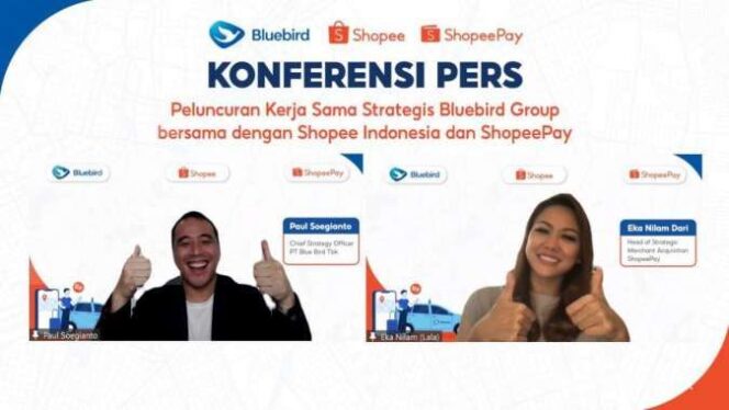
					Bluebird Group, Shopee Indonesia, dan ShopeePay Dukung Percepatan Transformasi Digital