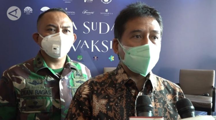 Foto Ketua Umum PHRI Hariyadi Sukamdani PHRI Gandeng JHA Gelar Vaksinasi Dosis Kedua