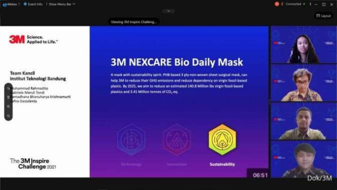 
					Dua Mahasiswa Dinobatkan Sebagai Regional Champion Dalam 3M Inspire Challenge
