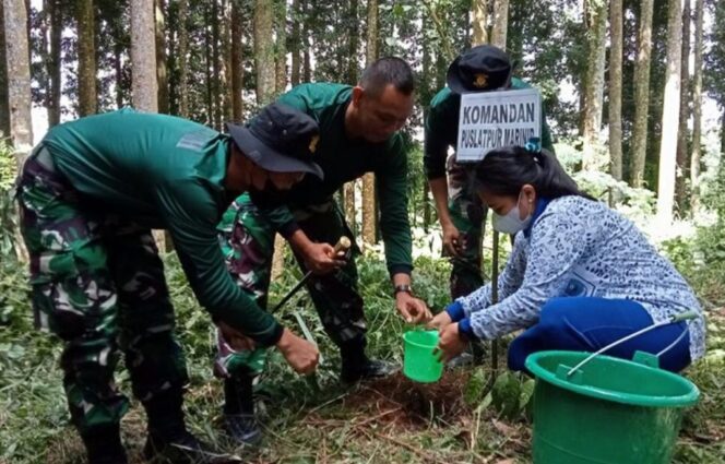 
					HUT Kolatmar ke-45 Gelar Penanaman 1000 Pohon di Resort PTN Cimungkad