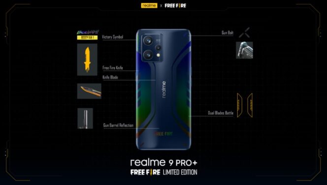 
					Smartphone realme 9 Pro+ Free Fire Limited Edition Siap Diluncurkan