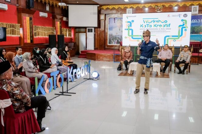 
					Menparekraf Dukung Kota Pariaman Kembangkan Potensi Parekraf