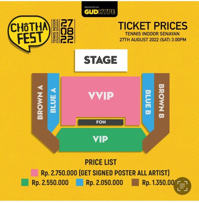 
					Penjualan Tiket Chothafest 2022, Telah Dibuka