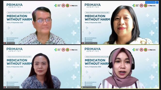 
					Memperingati Hari Keselamatan Pasien Sedunia, Primaya Hospital Adakan Webinar Nasional Medication Without Harm