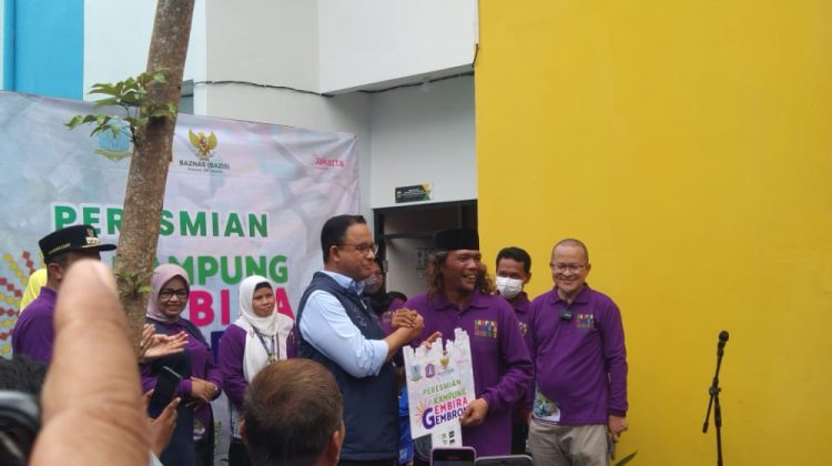 Anies Baswedan Resmikan Kampung Gembira Gembrong