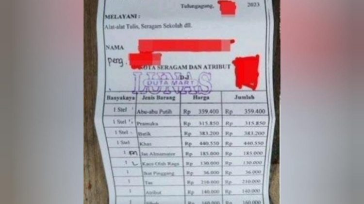 Orang Tua Siswa Mengeluh, Biaya Seragam Baru SMA Tulungagung Sampai Dua Juta