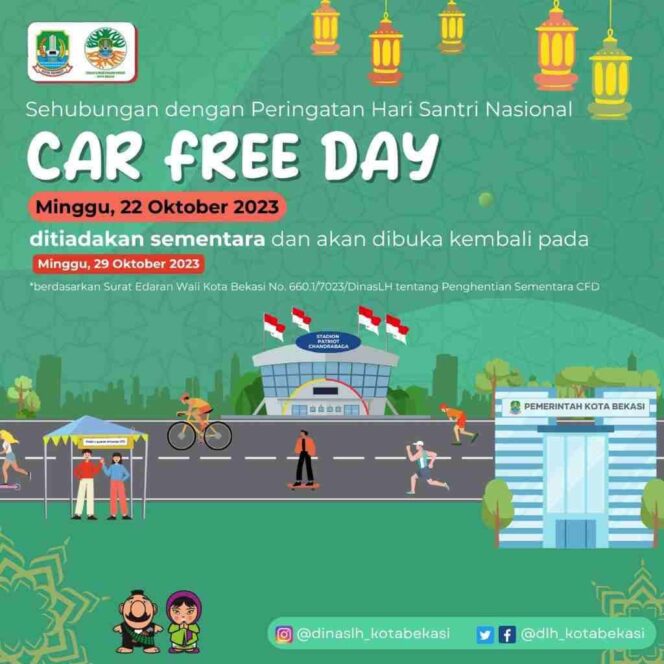 
					Car Free Day Kota Bekasi Tanggal 22 Oktober Dihentikan