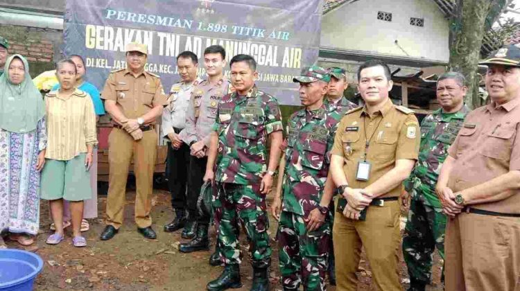Kodim 0507/Bekasi Resmikan Sumur Bor Gratis Program Manunggal Air