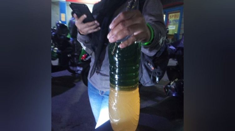BBM di SPBU Juanda Kota Bekasi Tercampur Air