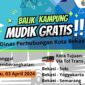 Dishub Kota Bekasi Gelar Mudik Gratis, Ini Syarat dan Jadwalnya