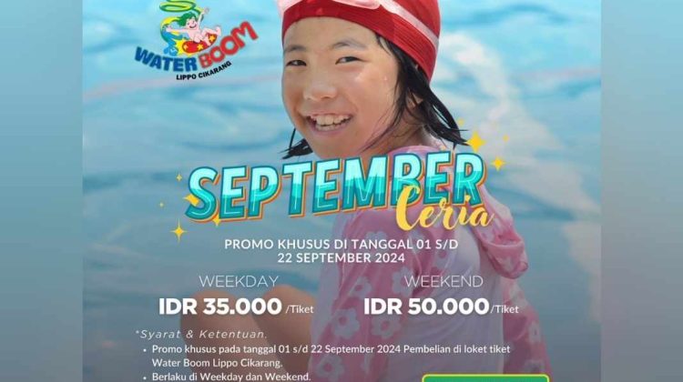 WaterBoom Lippo Cikarang Hadirkan Promo Spesial September Ceria