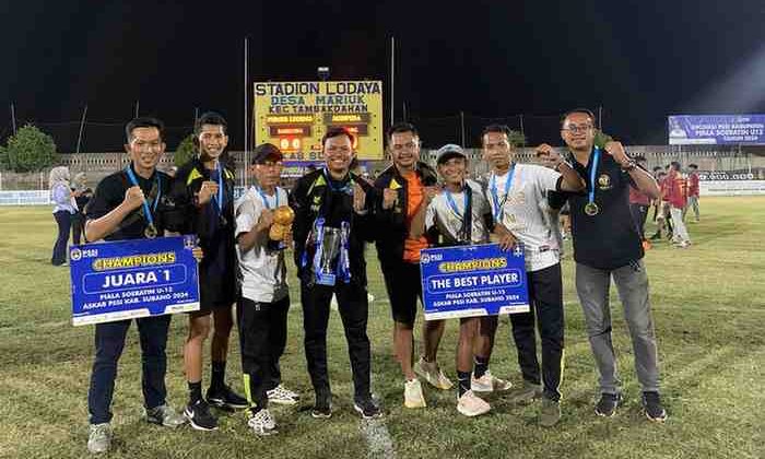 Lapangan Desa Sederhana, SSB Nagara Ukir Prestasi Juara
