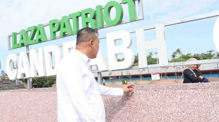 Baru Diresmikan Tulisan Plaza Patriot Candrabhaga Hilang Dua Huruf