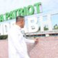 Baru Diresmikan Tulisan Plaza Patriot Candrabhaga Hilang Dua Huruf
