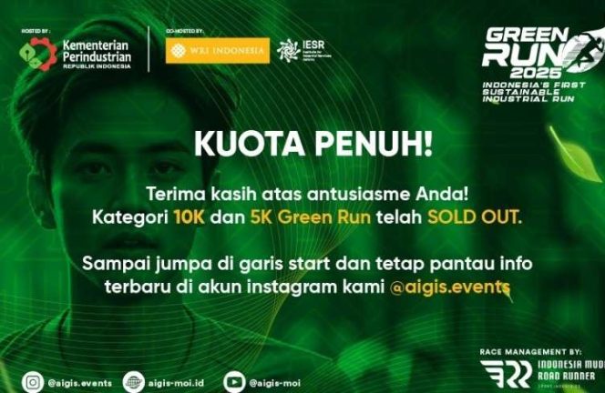 
					Animo Masyarakat Tinggi, Green Run 2025 Diikuti 2.000 Peserta