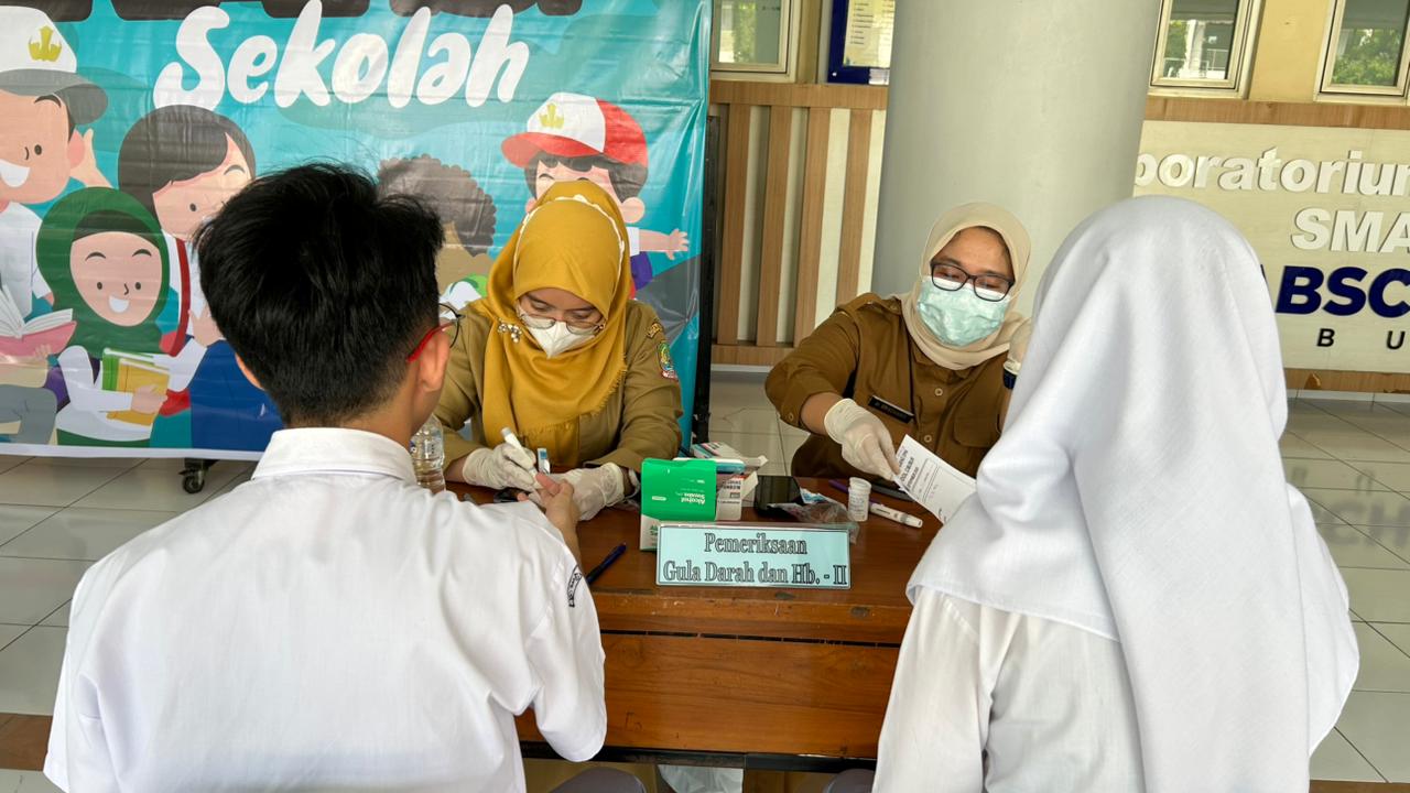 Puskesmas Jatiranggon Gelar CKG Diikuti 2.053 Siswa Labschool Cibubur