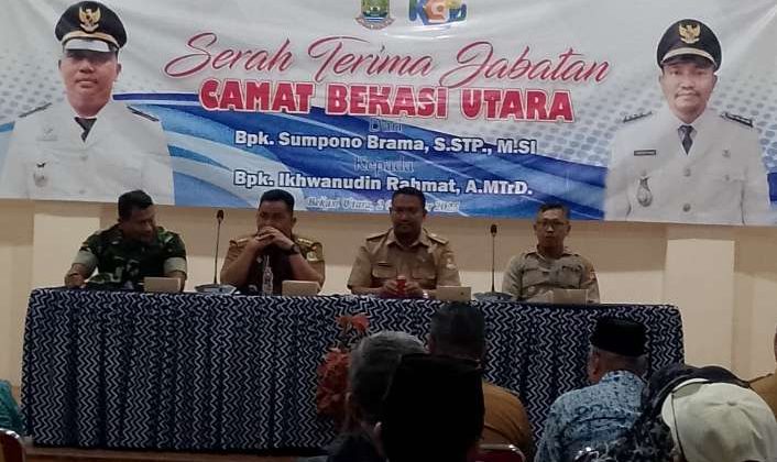 Sertijab Camat Bekasi Utara, Ikhwanudin Tekankan Gotong-Royong