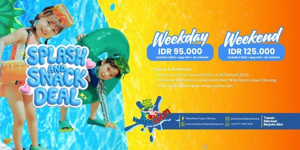 WaterBoom Lippo Cikarang Hadirkan Paket Splash and Snack Deal, Liburan Air Plus Cemilan