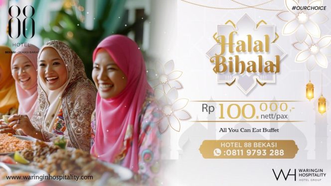 
					FOTO: Halal Bihalal All You Can Eat Buffet Hanya Rp100 Ribu di Hotel 88 Bekasi