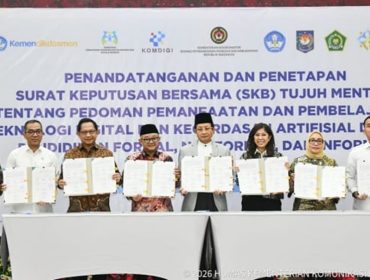 FOTO: SKB Tujuh Menteri Terbitkan Aturan Pemanfaatan AI di Pendidikan