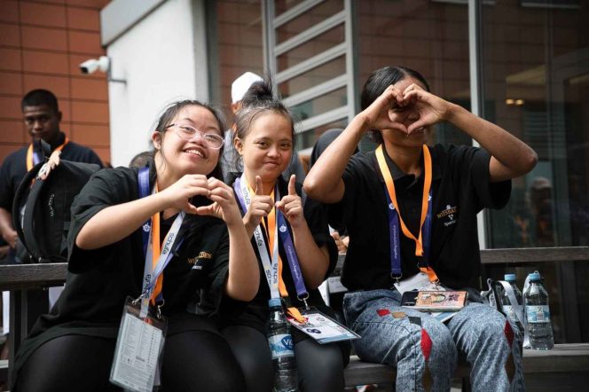 
					FOTO: Para atlet Special Olympics Indonesia (SOIna) saat mengikuti ajang SOWSG Berlin 2023