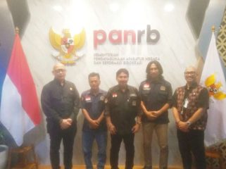 FOTO: Dewan Pimpinan Cabang Asosiasi Wartawan Profesional Indonesia (AWPI) Kota Bekasi kunjungi Kementerian Pendayagunaan Aparatur Negara dan Reformasi Birokrasi (KemenPAN-RB),