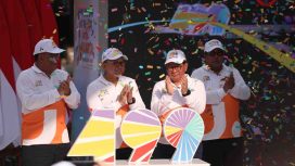 FOTO: Gubernur DKI Jakarta Pramono Anung resmi membuka pencanangan Hari Ulang Tahun (HUT) ke-499 Kota Jakarta