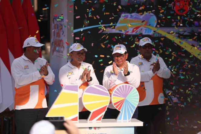 
					FOTO: Gubernur DKI Jakarta Pramono Anung resmi membuka pencanangan Hari Ulang Tahun (HUT) ke-499 Kota Jakarta
