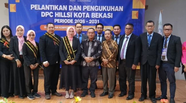 FOTO: Pengurus HILLSI Kota Bekasi bersama Ketua DPRD Kota Bekasi, Sardi Efendi