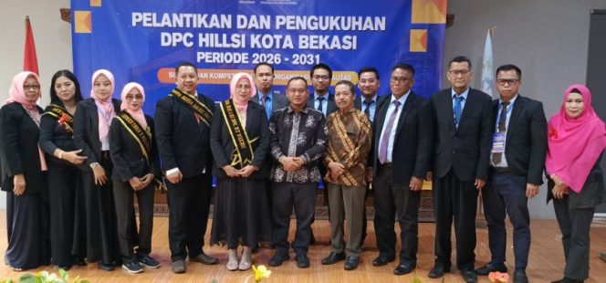 
					FOTO: Pengurus HILLSI Kota Bekasi bersama Ketua DPRD Kota Bekasi, Sardi Efendi