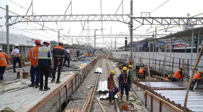 FOTO: PT Kereta Api Indonesia (Persero) terus mempersiapkan peningkatan kapasitas layanan melalui pengembangan Stasiun Bogor