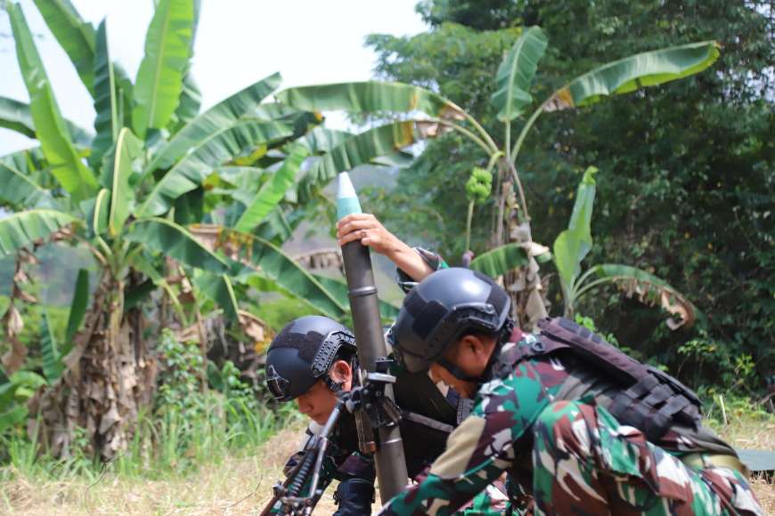 Dentuman Mortir Warnai Latgabma SGS 2026 Marfor Lampung